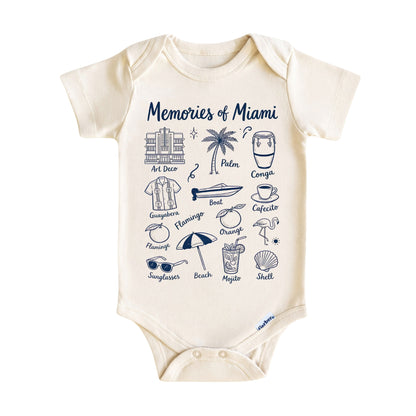 Miami Baby ONESIE ®, Baby Bodysuit for Boys Girls, Florida Newborn Gifts