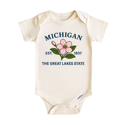 Michigan State Floral Baby ONESIE®
