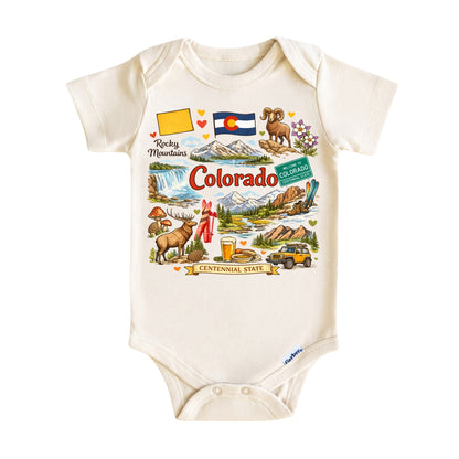Colorado State Symbols Kids T-Shirt