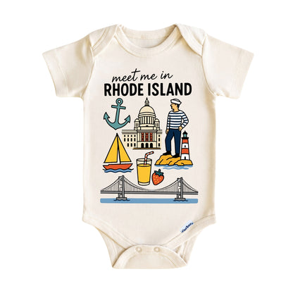 Rhode Island Baby Onesie® - Kids Vacation T-Shirt