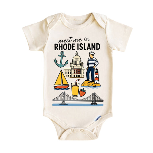 Rhode Island Baby Onesie® - Kids Vacation T-Shirt