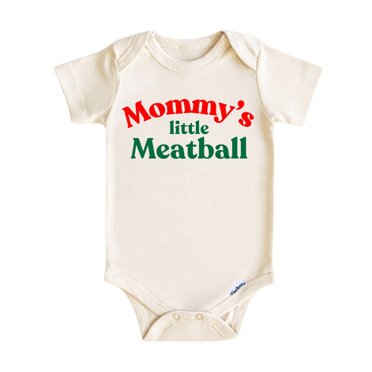 Mommy’s Little Meatball Baby Onesie ® – Italian Baby Bodysuit for Boys and Girls