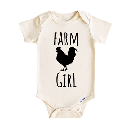 Farm Girl Baby Onesie ® – Country Farm Baby Bodysuit for Boys and Girls