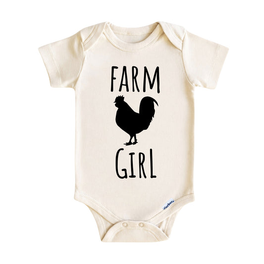 Farm Girl Baby Onesie ® – Country Farm Baby Bodysuit for Boys and Girls