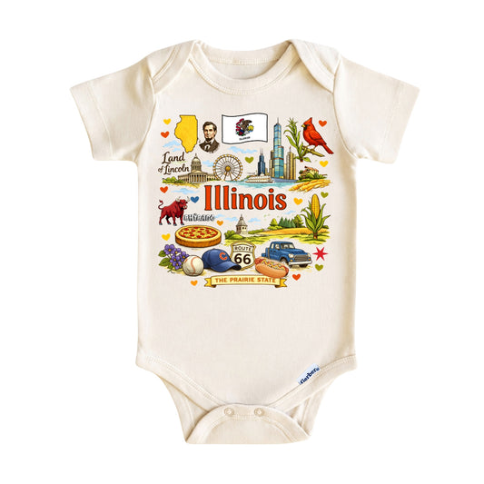 Illinois The Prairie State Baby ONESIE®