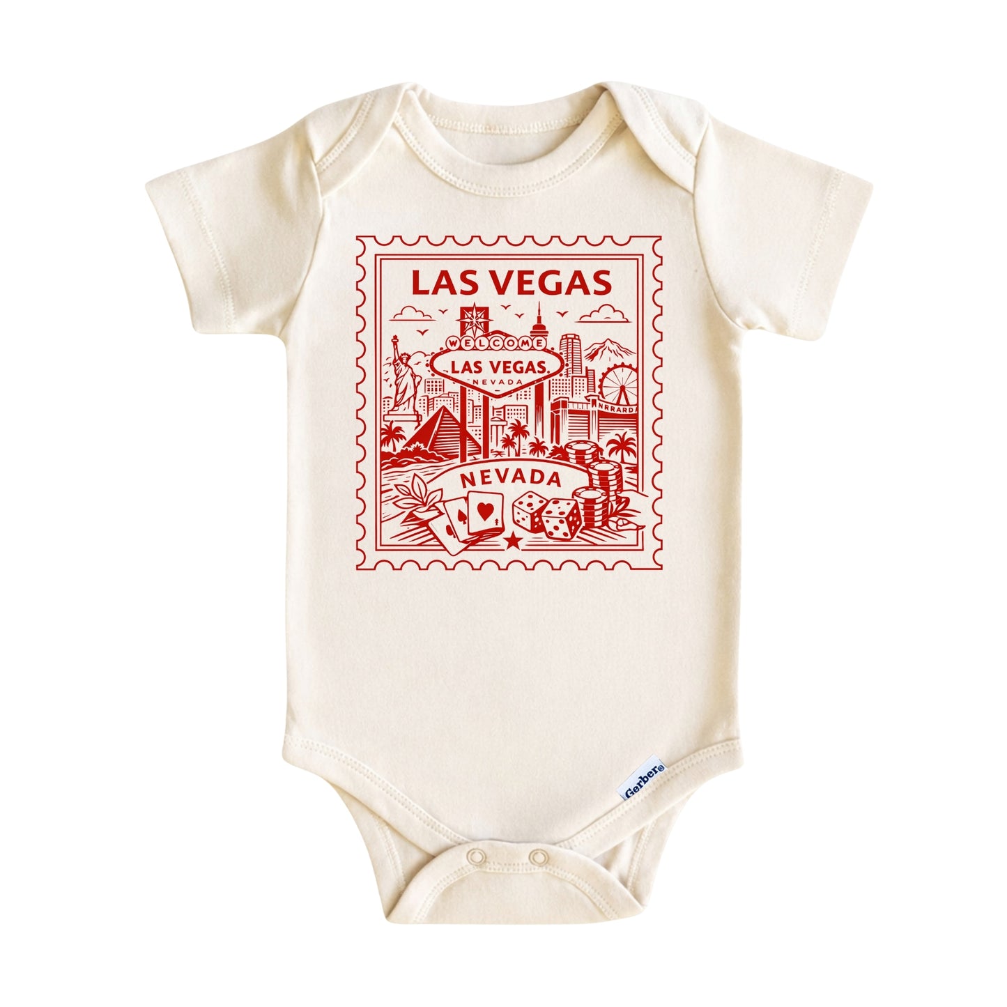 Las Vegas Nevada Baby Vintage Postage Stamp ONESIE®