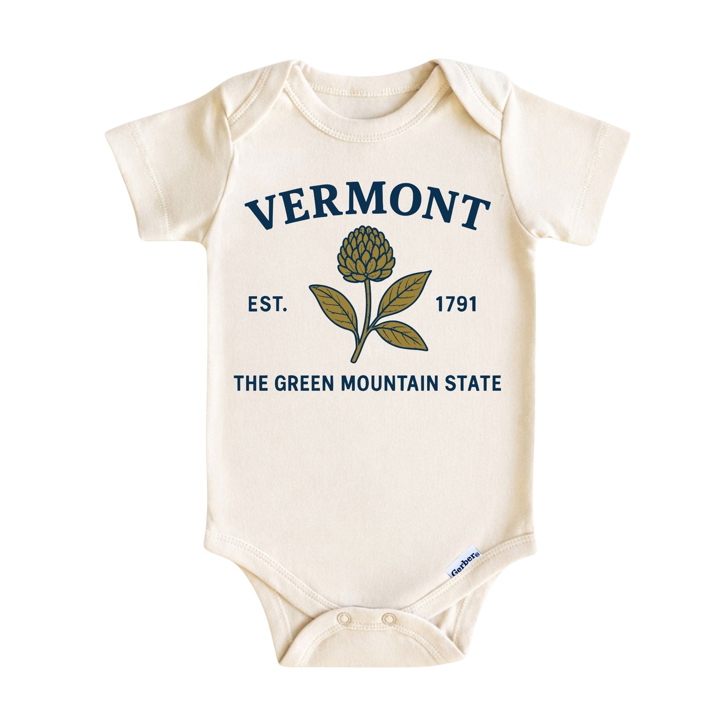 Vermont Red Clover Floral Kids T-Shirt