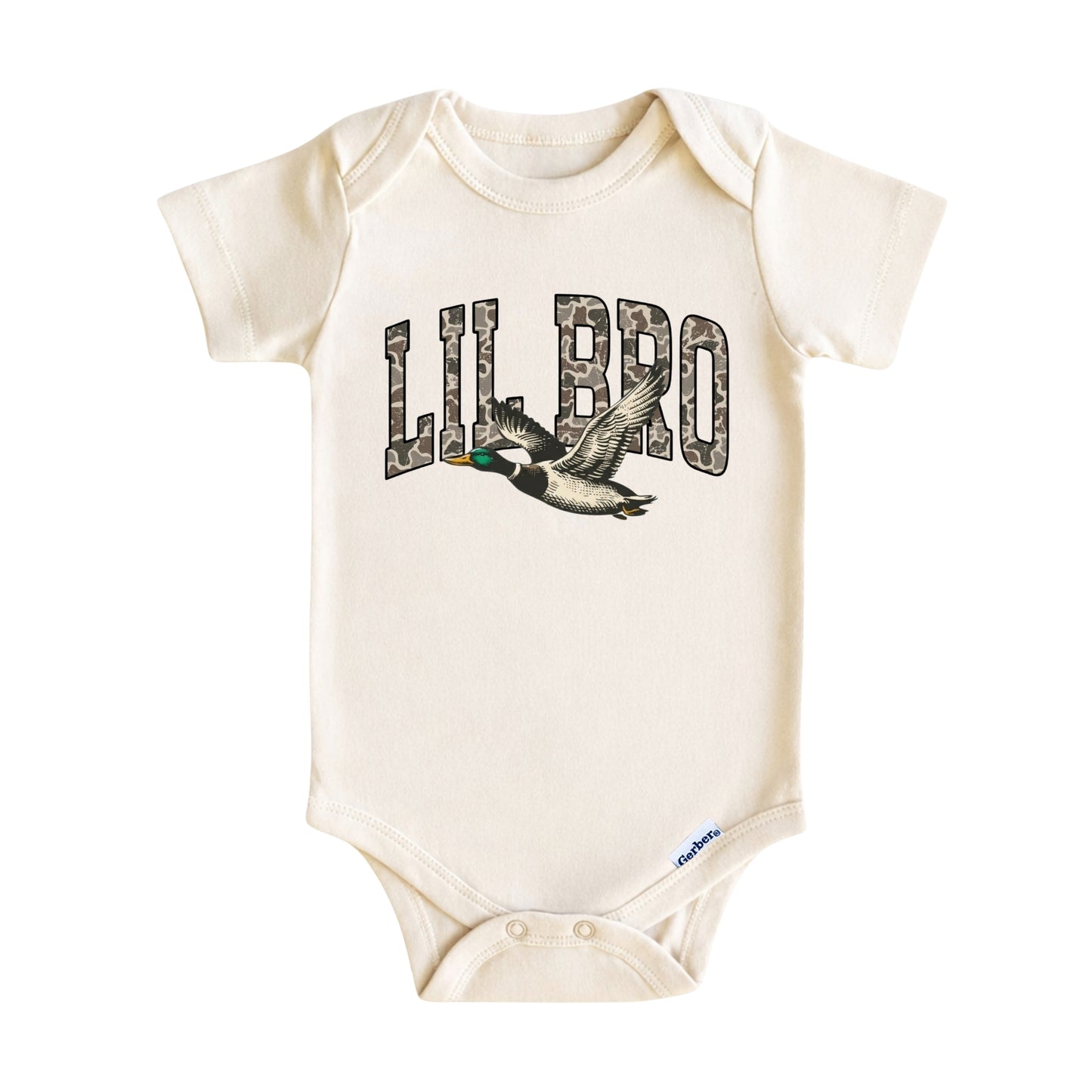 Lil Bro Duck Hunting Baby Onesie® - Baby Bodysuit for Boys and Girls