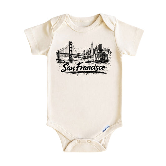 San Francisco Vintage City Skyline Baby ONESIE®