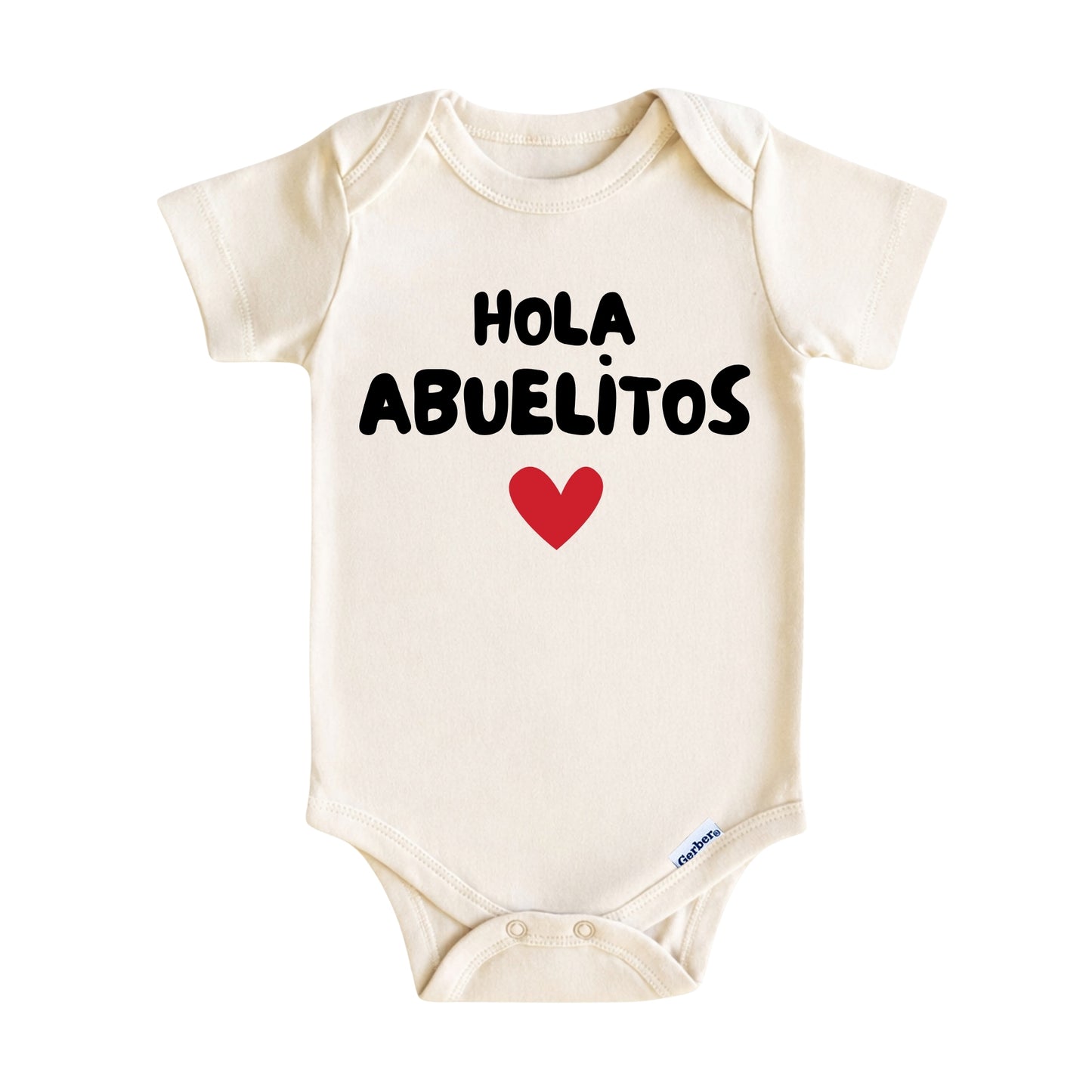 Hola Abuelitos Baby Onesie ® – Spanish Baby Bodysuit for Boys and Girl, Spanish Baby Gifts