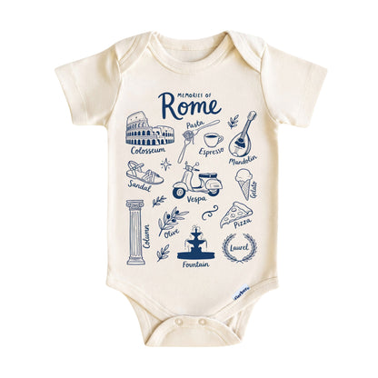 Rome Baby ONESIE ®, Baby Bodysuit for Boys Girls, Italy Newborn Gifts