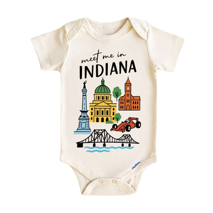 Indiana Baby Onesie® - Kids Vacation T-Shirt