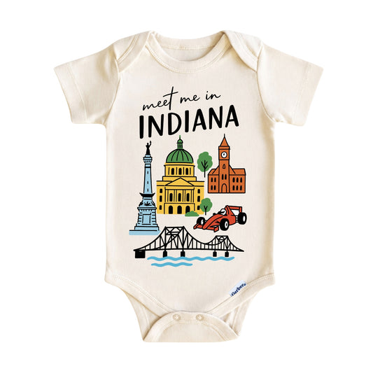 Indiana Baby Onesie® - Kids Vacation T-Shirt