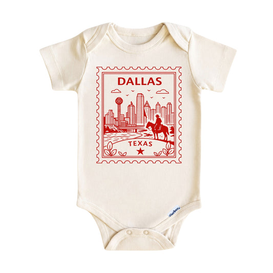 Dallas Texas Baby Vintage Postage Stamp ONESIE®