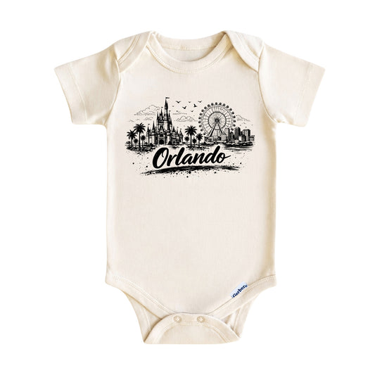 Orlando Vintage City Skyline Baby ONESIE®