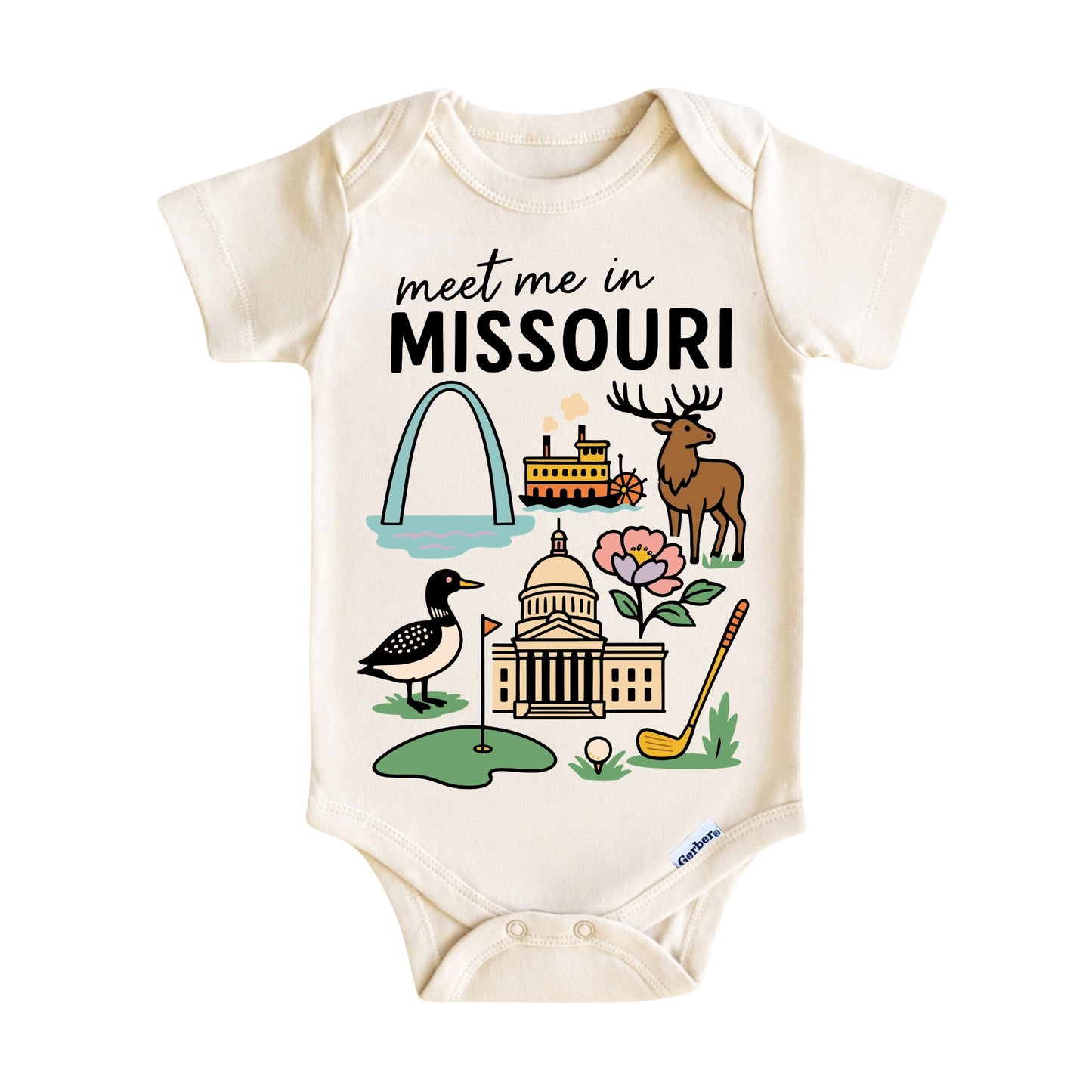 Missouri Baby Onesie® - Baby Bodysuit for Boys and Girls