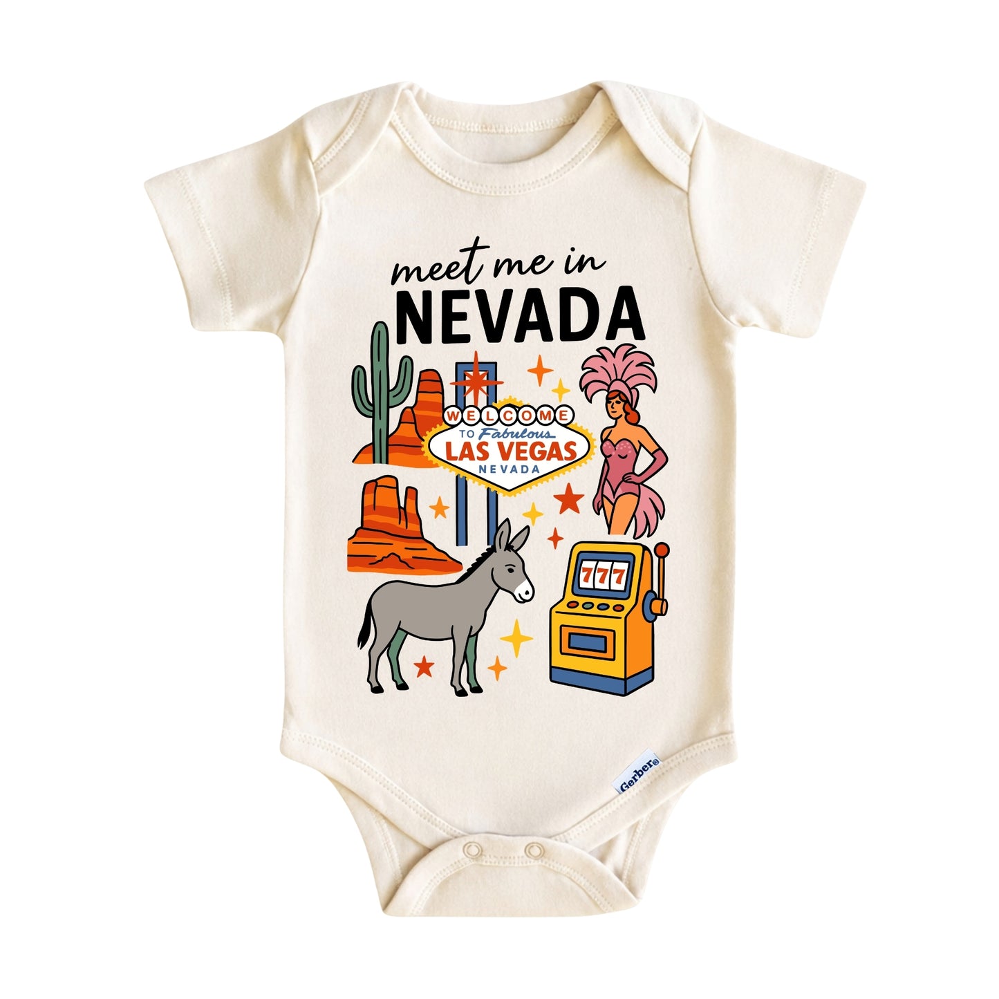 Nevada Baby Onesie® - Las Vegas Kids Vacation T-Shirt