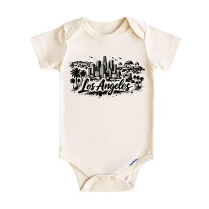 Los Angeles Vintage City Skyline Baby ONESIE®