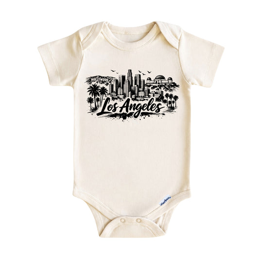 Los Angeles Vintage City Skyline Baby ONESIE®