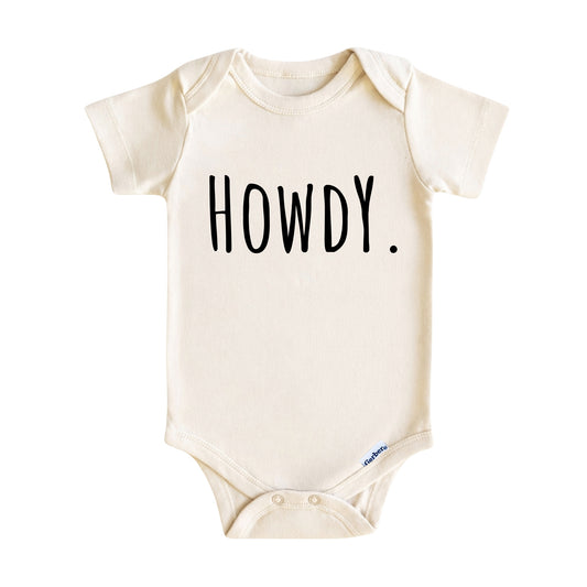 Howdy Baby Onesie ® – Western Baby Bodysuit for Boys and Girls