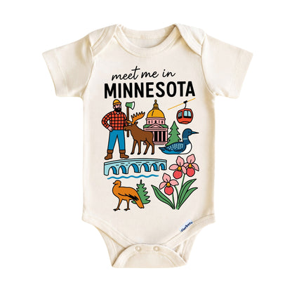 Minnesota Baby Onesie® - Kids Vacation T-Shirt