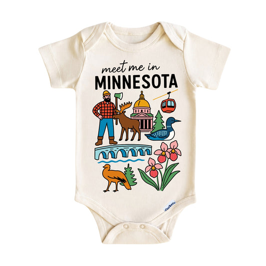 Minnesota Baby Onesie® - Kids Vacation T-Shirt