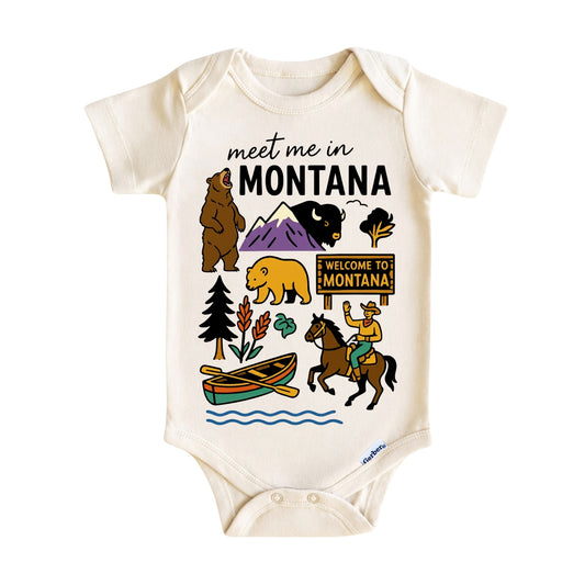 Montana Baby Onesie® - Kids Vacation T-Shirt