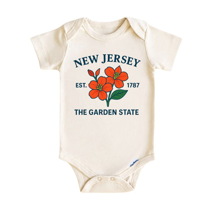 New Jersey Violet Floral Kids T-Shirt