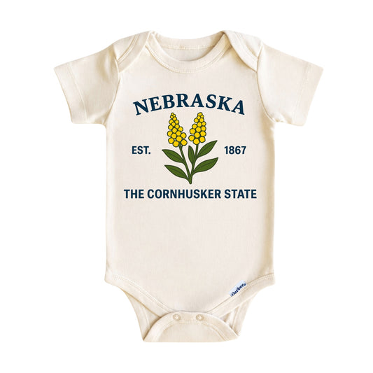 Nebraska State Floral Baby ONESIE®