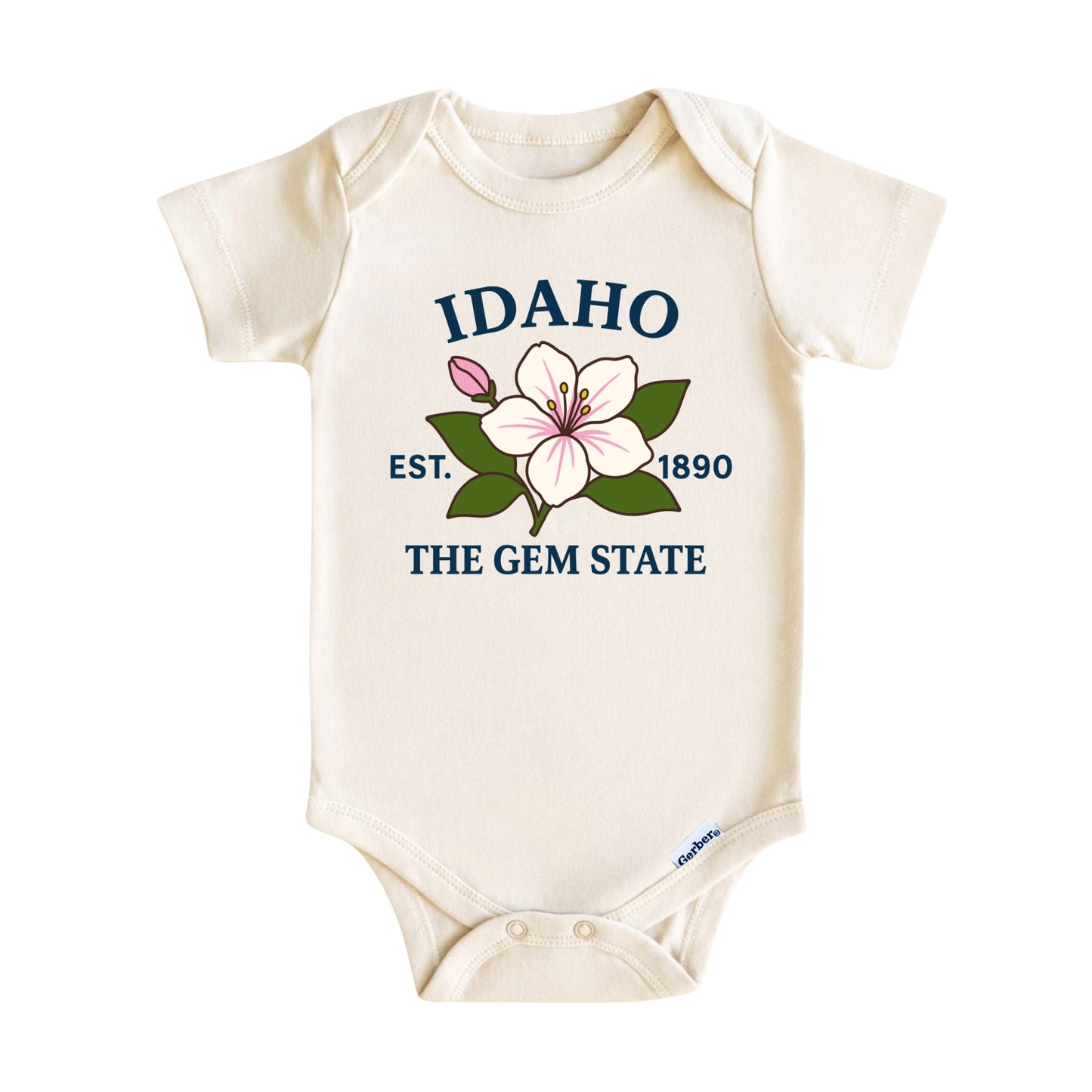 Idaho Syringa Flower Kids T-Shirt