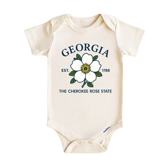 Georgia State Floral Baby ONESIE®