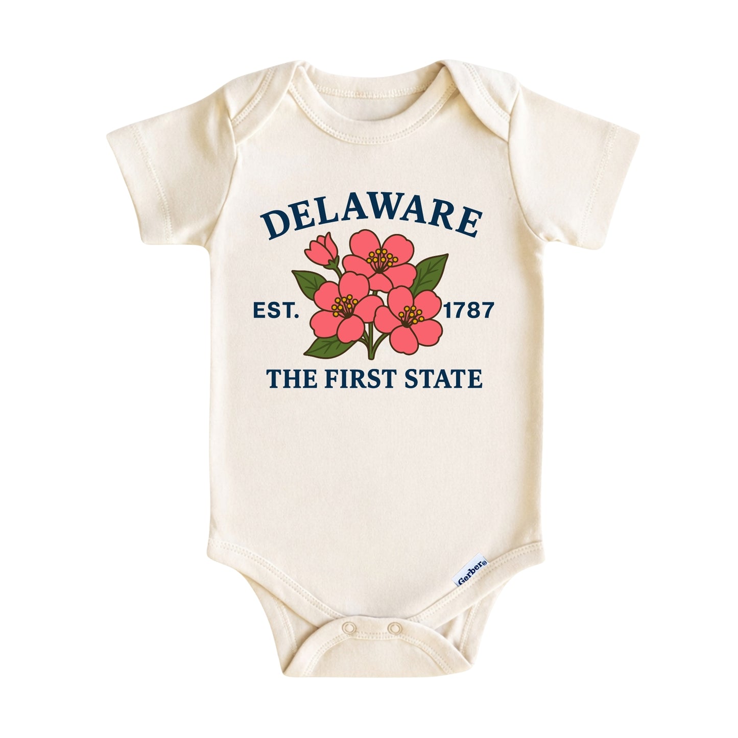Delaware State Floral Baby ONESIE®