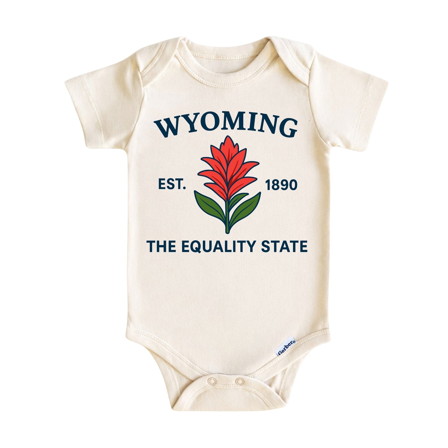 Wyoming Indian Paintbrush Floral Kids T-Shirt