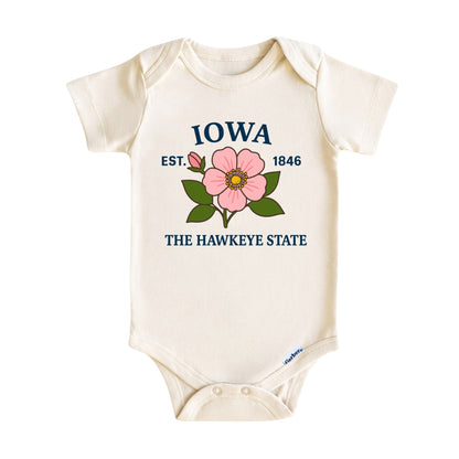 Iowa Wild Prairie Rose Kids T-Shirt