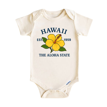 Hawaii Yellow Hibiscus Flower Kids T-Shirt