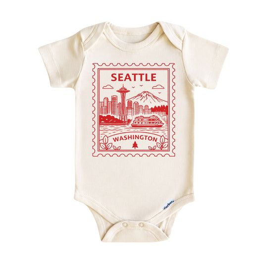Seattle Washington Baby Vintage Postage Stamp ONESIE®