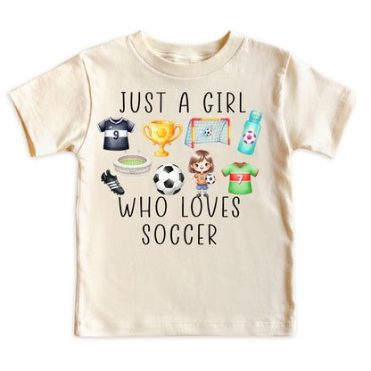 Just A Girl Who Loves Soccer Kids T-Shirt