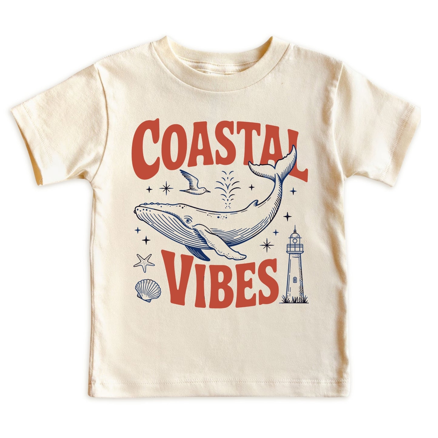 Coastal Vibes Whale Kids' Tee