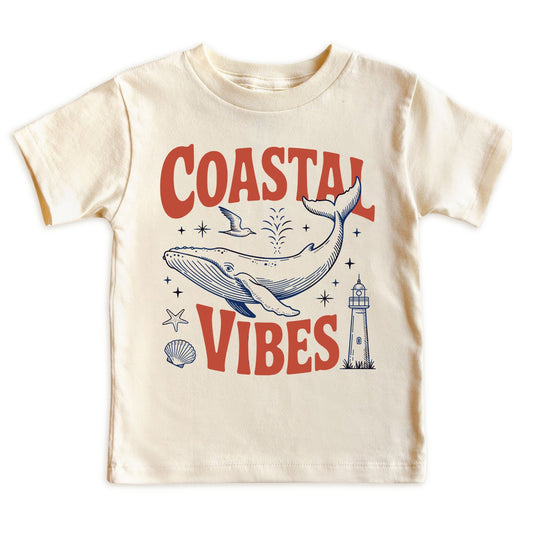 Coastal Vibes Whale Kids' Tee