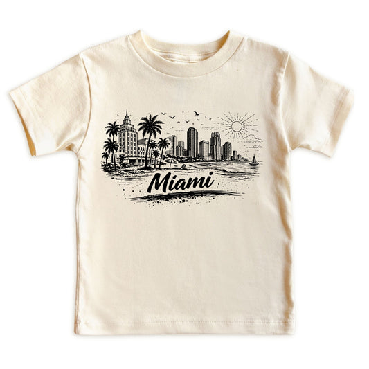 Miami Kids Skyline T-Shirt - City Souvenir Toddler Tee