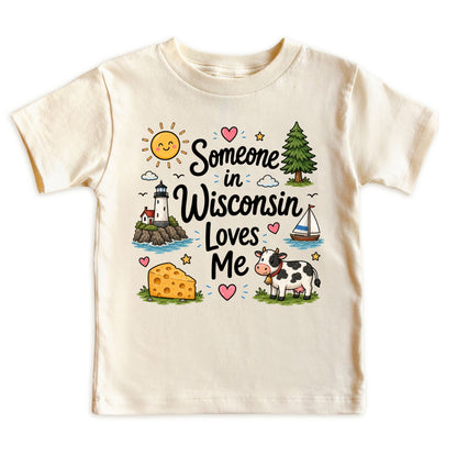 Someone in Wisconsin Loves Me Baby Bodysuit
