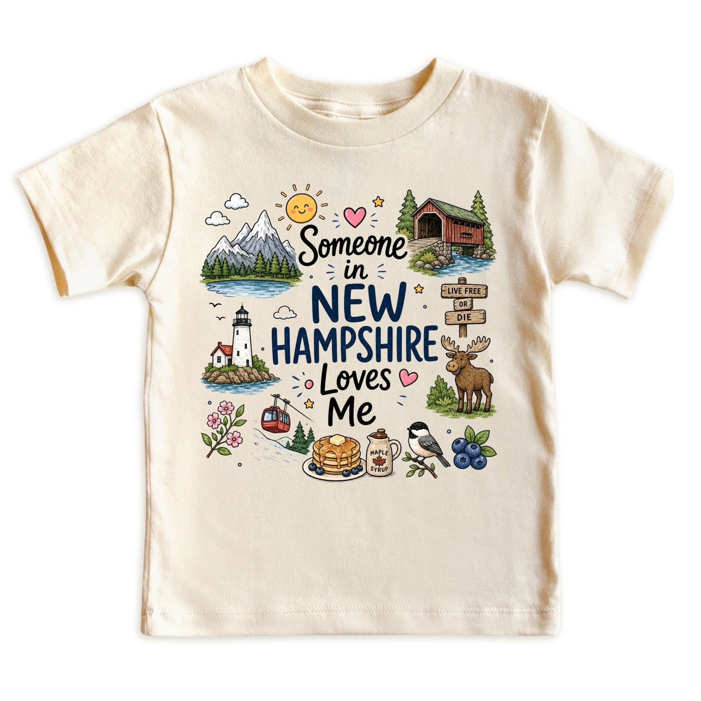 Someone in New Hampshire Loves Me Kids T-Shirt
