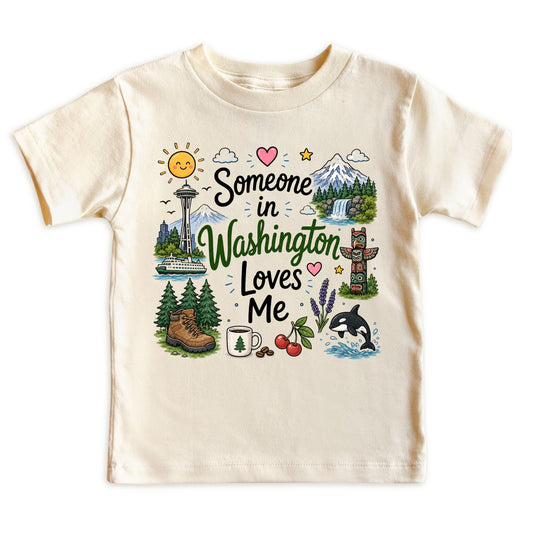 Someone in Washington Loves Me Kids T-Shirt