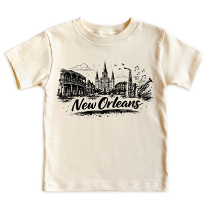 New Orleans Kids Skyline T-Shirt - City Souvenir Toddler Tee
