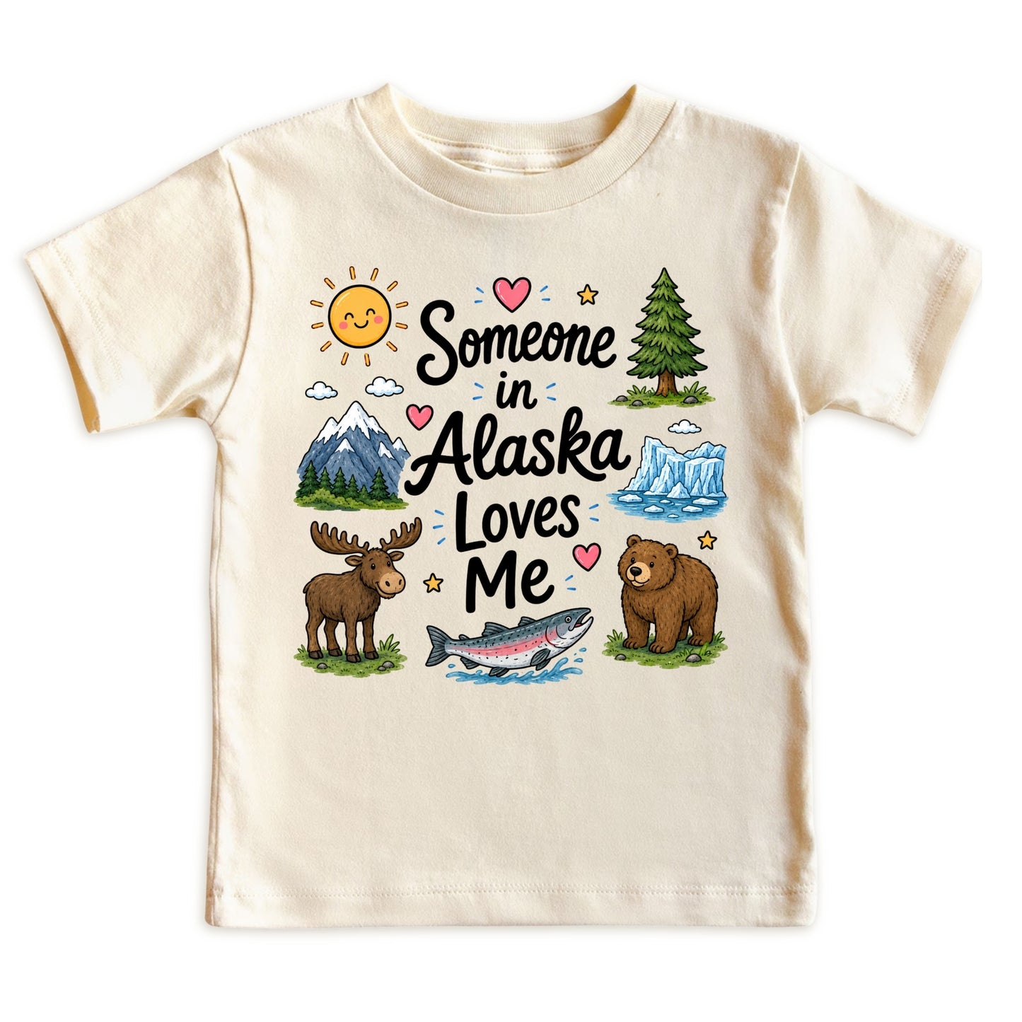 Someone in Alaska Loves Me Kids T-Shirt