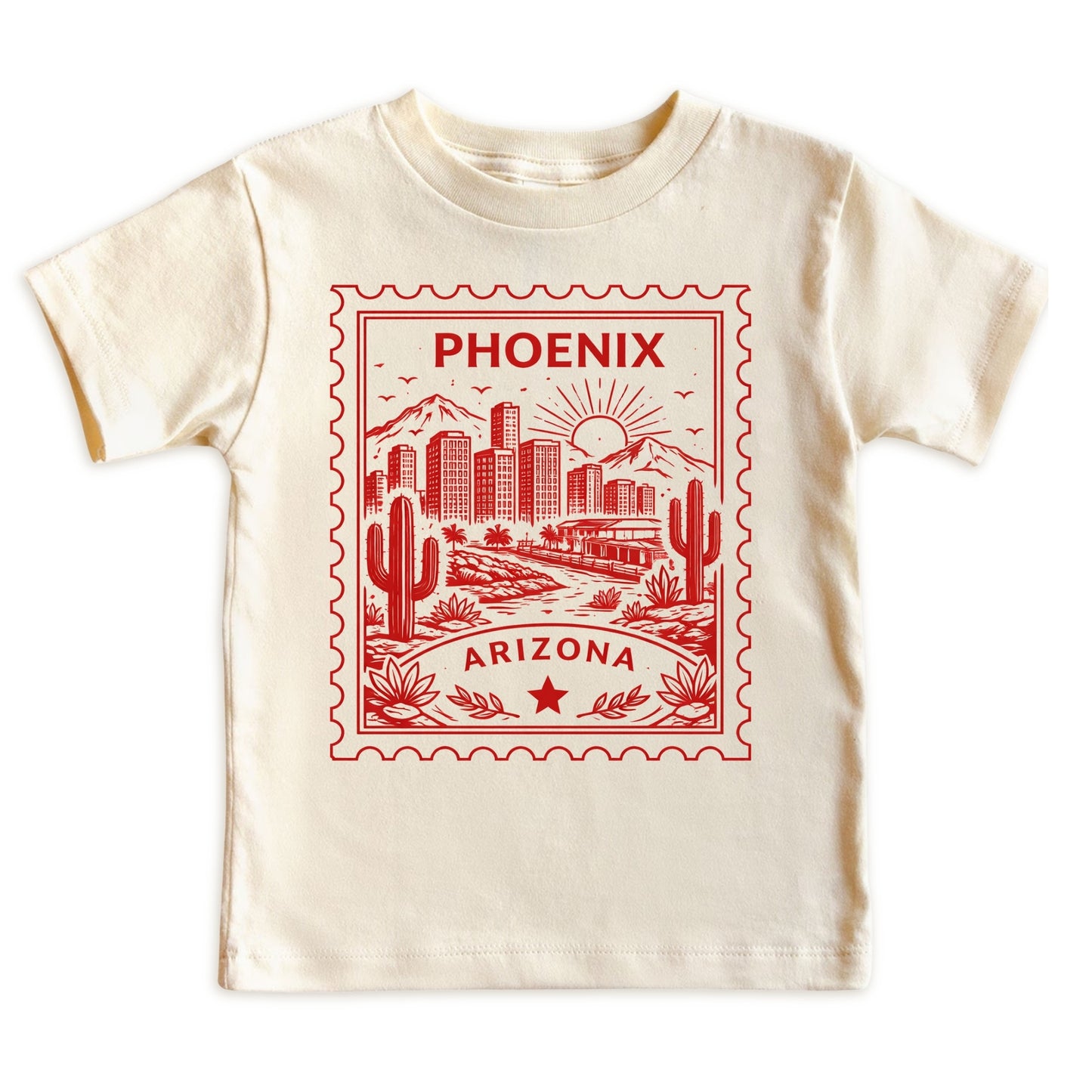 Phoenix Arizona Kids Vintage Postage Stamp T-Shirt