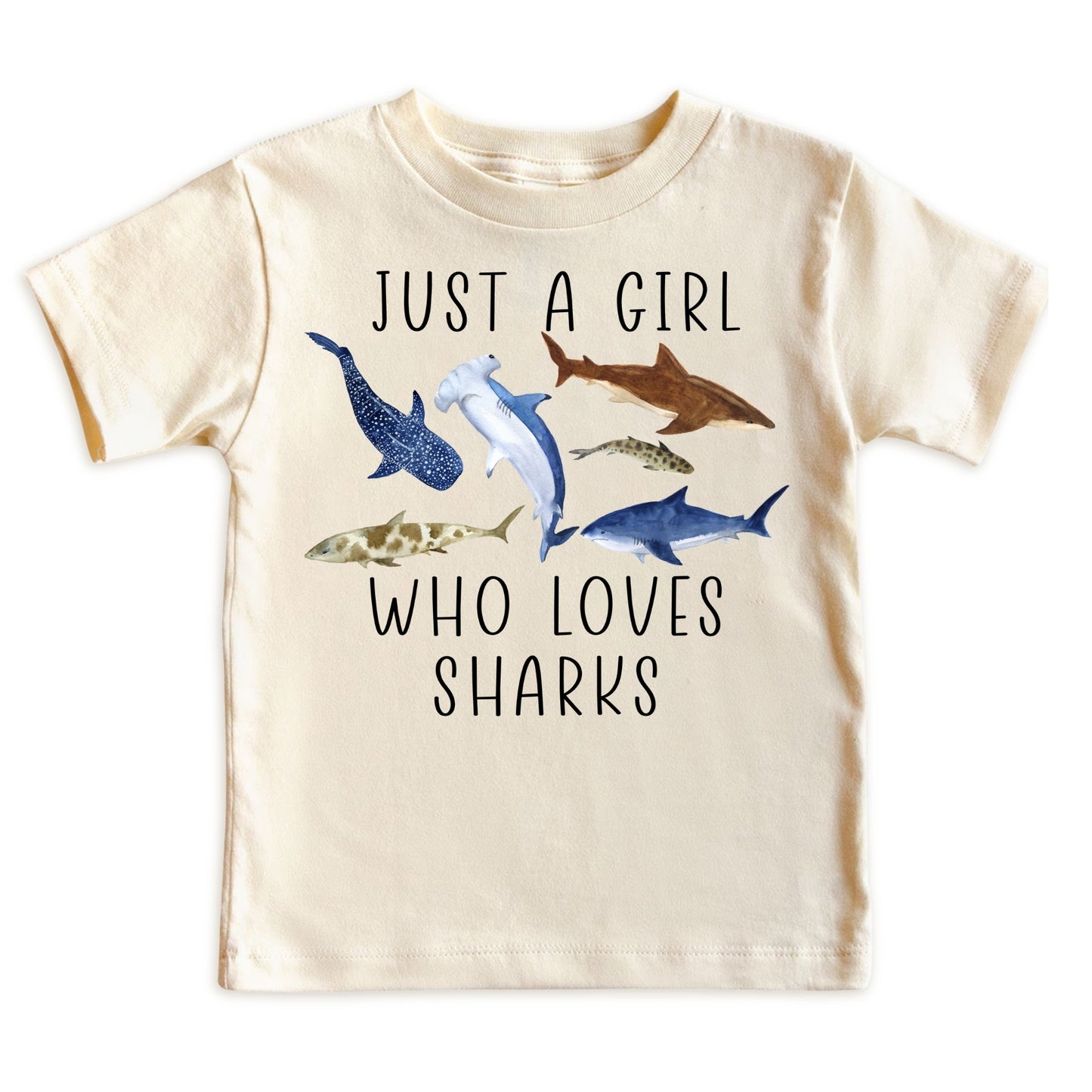 Just A Girl Who Loves Sharks Shirt