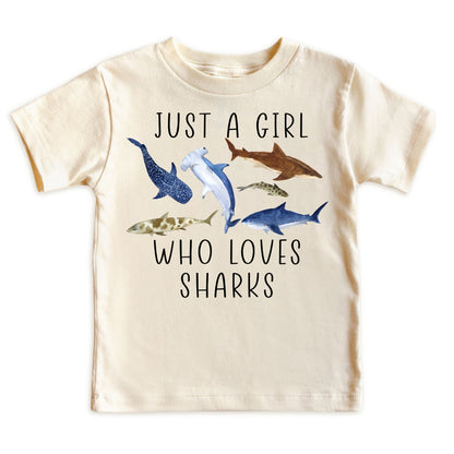 Just A Girl Who Loves Sharks Shirt