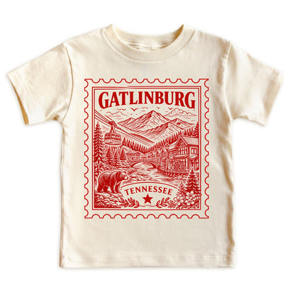 Gatlinburg Tennessee Kids Vintage Postage Stamp T-Shirt