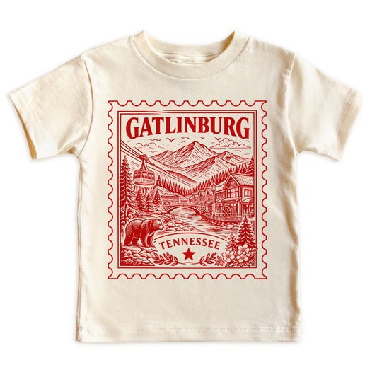 Gatlinburg Tennessee Kids Vintage Postage Stamp T-Shirt